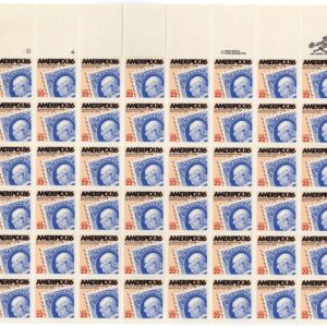 Scott #2145 Ameripex '86 Full Sheet of 50 Stamps - MNH P#1010-4 UL