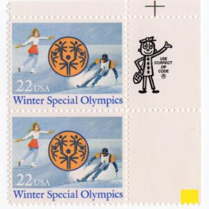 Scott #2142 Winter Special Olympics Zip Pair of Stamps - MNH