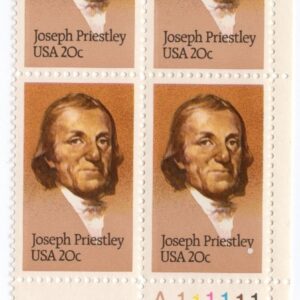 Scott #2038 Joseph Priestley (Chemistry) Plate Block of 4 Stamps - MNH LR