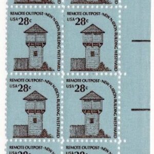 Scott #1604 Remote Outpost Ft. Nisqually Plate Block of 20 Stamps MNH P#38778 LR
