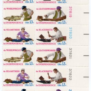 Scott #1720a (1717-20) Skilled Colonial Workers Plate Block of 12 Stamps - MNH