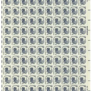 Scott #1581 Inkwell and Quill Shiny Gum Sheet of 100 Stamps - MNH P#38251 UR