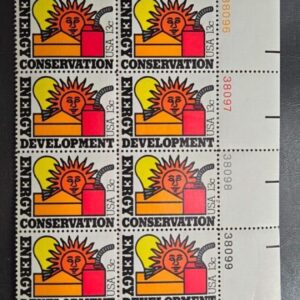 Scott #1724a Energy Conservation & Development Plate Block of 16 MH