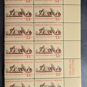 Scott #1726 1977 American Bicentennial Issue Plate Block of 20 MNH