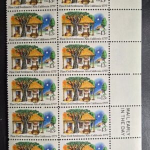 Scott #1725 Alta California Plate Block of 20 MNH