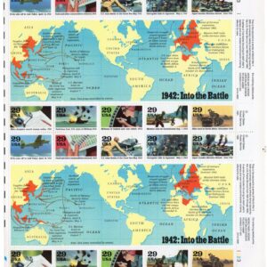 Scott #2697 WW2 1942: Into The Battle Sheet of 20 Stamps - MNH