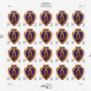 Scott #4164 Purple Heart Sheet of 20 Stamps - MNH