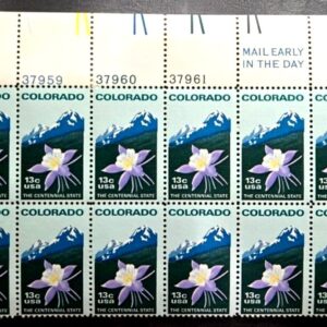 Scott #1711 Colorado Plate Block of 20 MH