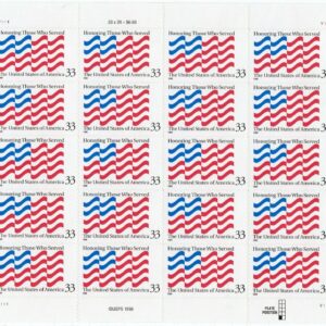 Scott #3331 Honoring Those Who Served Sheet of 20 Stamps - MNH