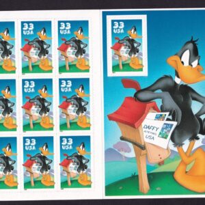 Scott #3306 Daffy Duck Full Sheet of 10 Stamps - MNH