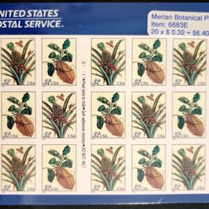 Scott #3127a (3126-27) 32¢ Botanical Prints Booklet of 20 Stamps - Sealed