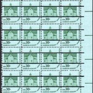 Scott #1606 Morris School Precancel Plate Block of 40 Stamps - MNH P#39133