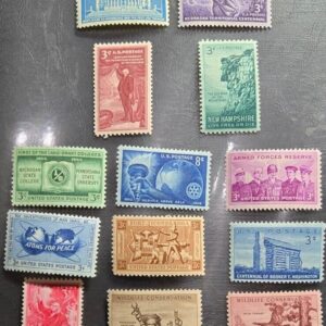 Scott 1954-56 #1029, 1060, 1064, 1065-68, 1070, 1073-74, 1077-78 MNH