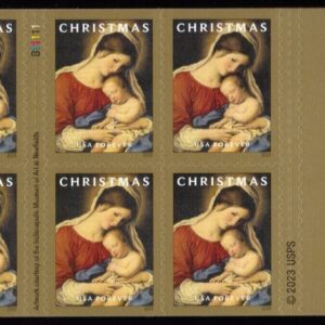 Scott #5940 Madonna and Child (2024 -Sassoferrato) Booklet Pane of 8 Stamps MNH