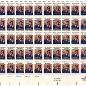 Scott #1554 Paul Lawrence Dunbar Sheet of 50 Stamps - MNH LL