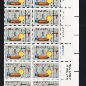 Scott #1685 Chemistry Plate Block of 20 Stamps - MNH UR