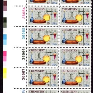 Scott #1685 Chemistry Plate Block of 12 Stamps - MNH