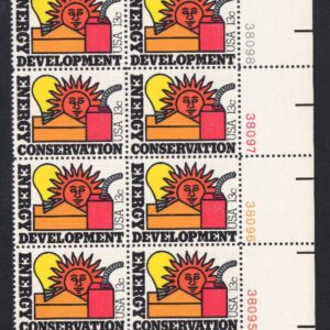 Scott #1724a (1723-24) Energy Conservation Plate Block of 12 Stamps - MNH LR