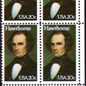 Scott #2047 Nathaniel Hawthorne Plate Block of 4 Stamps - MNH