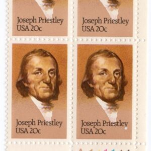 Scott #2038 Joseph Priestley (Chemistry) Plate Block of 4 Stamps - MNH LR