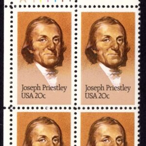 Scott #2038 Joseph Priestley (Chemistry) Plate Block of 4 Stamps - MNH UL
