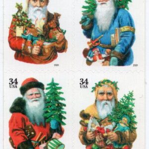 Scott #3540g (3537) Christmas Santa Booklet Of 20 Stamps - MNH P#S4444