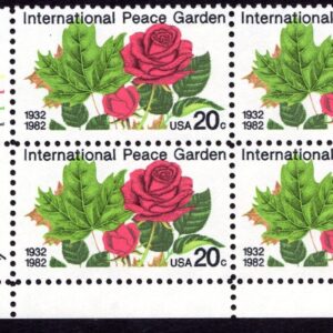 Scott #2014 Peace Garden Roses Plate Block of 4 Stamps - MNH P#1111-4 LL