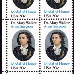 Scott #2013 Dr. Mary Walker Plate Block of 4 Stamps - MNH LL