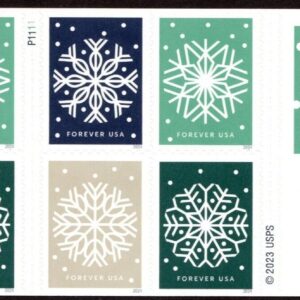 Scott #5951b (5948-51) Winter Whimsey Snowflakes Booklet of 8 Stamps - MNH