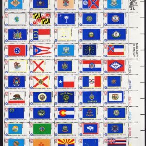 Scott #1682a (1633-82) Flags of America Sheet of 50 Stamps - MNH