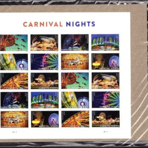 USPS Carnival Nights Full Sheet of 20 Forever Stamps - SEALED