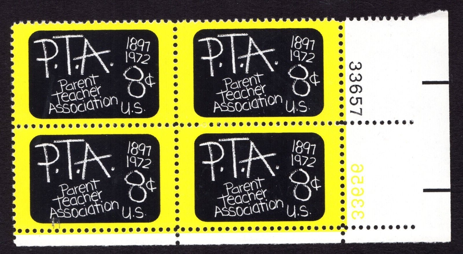 Scott #1463 PTA Plate Block of 4 Stamps - MNH LR