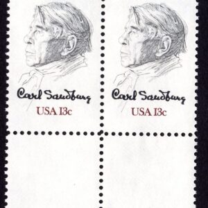 Scott #1731 Carl Sandburg Pair of Stamps w/Selvage - MNH