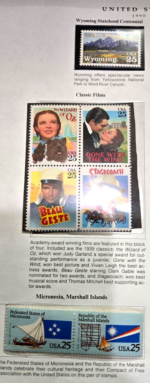 Scott 1990 #2444, 2448a block of 4, 2507a MNH