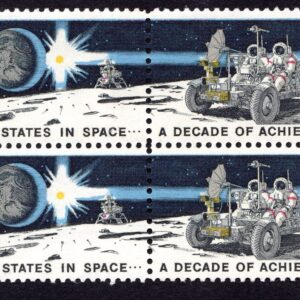 Scott #1435b Space Achievement on Moon Block of 4 Stamps - MNH