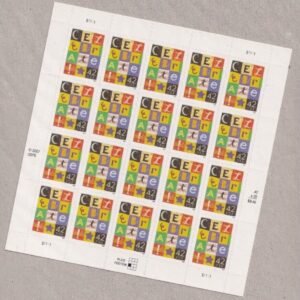 Scott #4335 Celebrate Block Letters Sheet of 20 Stamps - MNH
