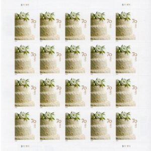 Scott #4867 Wedding Cake (Love) 70¢ Sheet of 20 Stamps - MNH