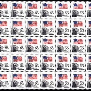 Scott #1894e Flag over Supreme Court Plate Block of 25 Stamps - MNH P#2 LR