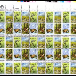Scott #1924a (1921-24) Wetlands Wildlife Habitats Sheet of 50 Stamps - MNH UR