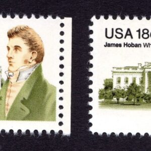 Scott #1935-1936 James Hoban White House Architect Pair of Stamps - MNH