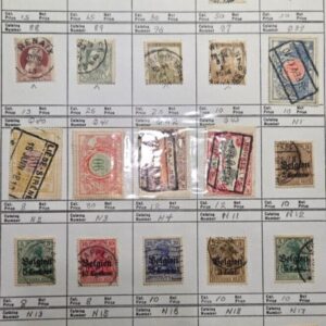 Stamp Belgium #42,49,55,86,88-89,96-97,B3,N1-4,N11-13,N15-18,Q39-43 used