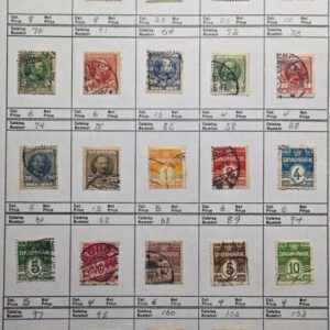 Stamp Denmark #42-45,54,58,61-64,70-75,85,88-89,94,97-98,100,102-103 used