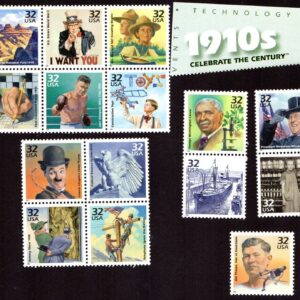 Scott #3183 32¢ 1910s Celebrate the Century Sheet of 15 Stamps - MNH No Selvage