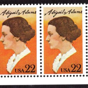 Scott #2146 Abigail Adams Pair of Stamps - MNH w/Corner Selvage