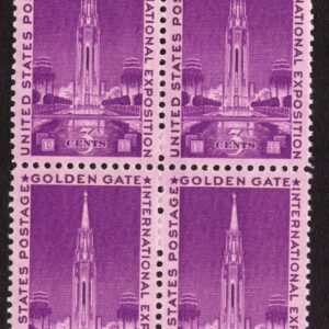 Scott #852 Golden Gate International Exposition Block of 4 Stamps - MNH