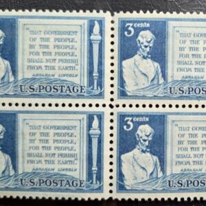 Scott #978 1948 Lincoln block of 4 MNH