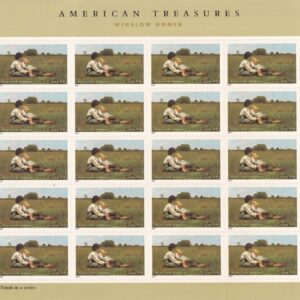 Scott #4473 American Treasures Winslow Homer Sheet of 20 Stamps - MNH