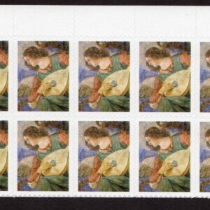 Scott #4477 Angel with Lute Plate Block of 10 Stamps - MNH Top