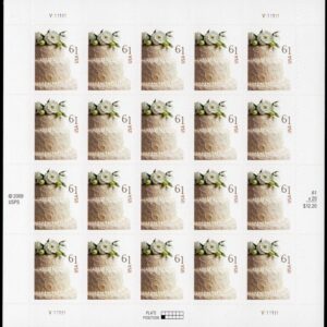 Scott #4398 Wedding Cake (Love) 61¢ Sheet of 20 Stamps - MNH