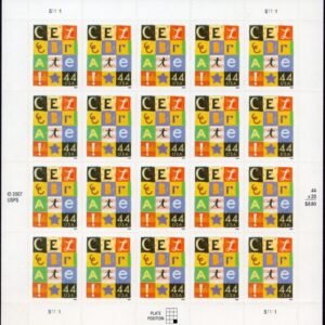 Scott #4407 Celebrate Block Letters Sheet of 20 Stamps - MNH